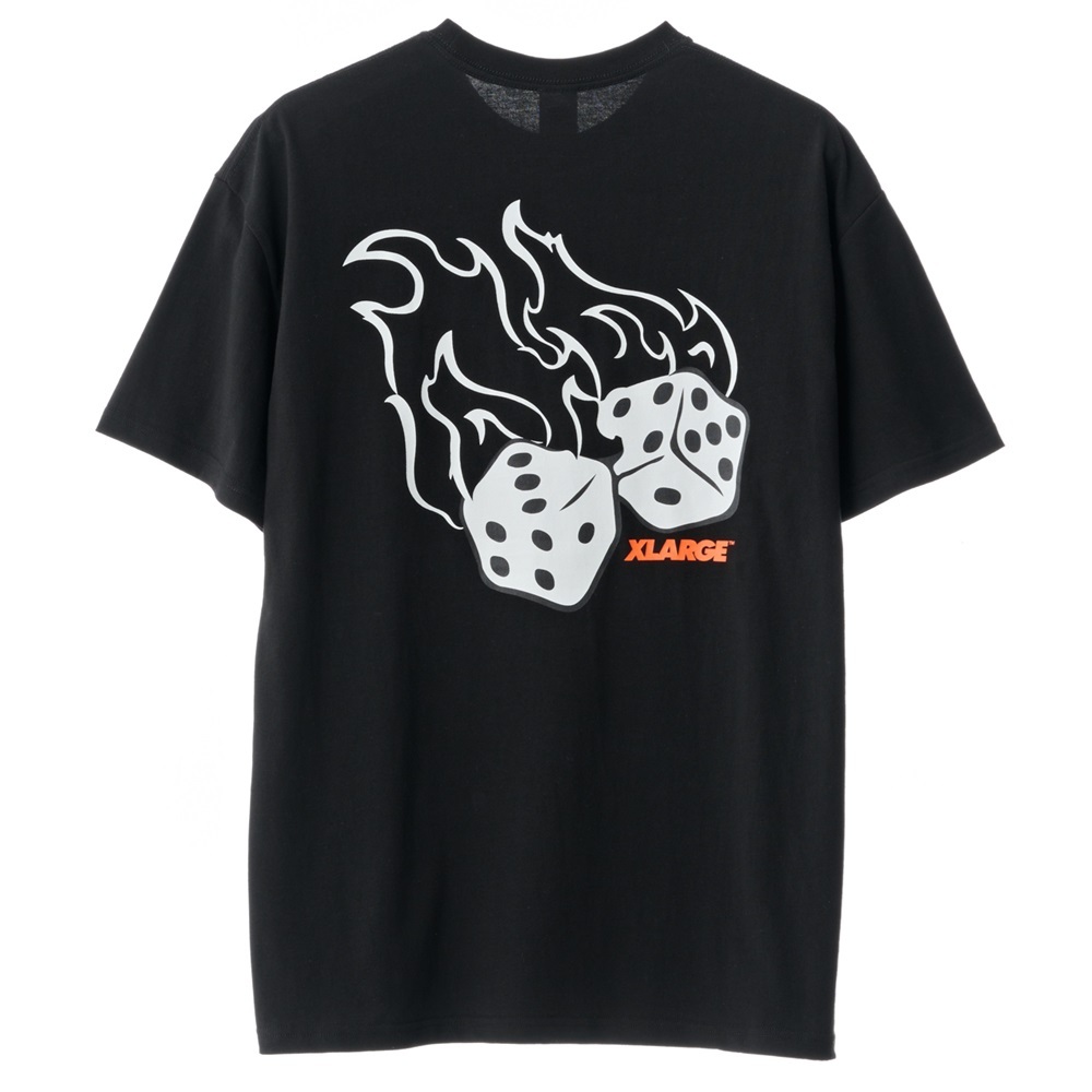 XLarge Fire Dice Black T-Shirt