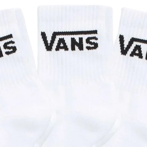Vans Classic Half Crew White Size 6.5-9 Pack of 3 Socks