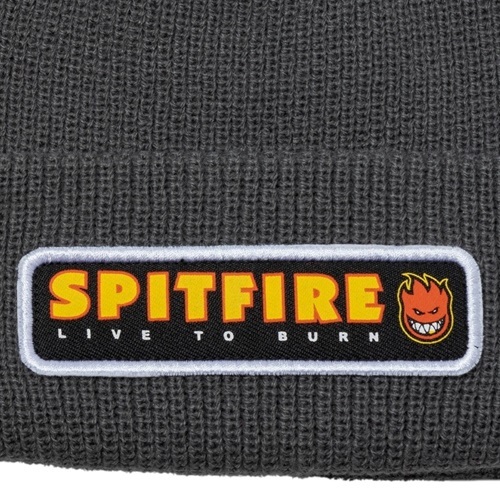 Spitfire LTB Script Patch Charcoal Beanie