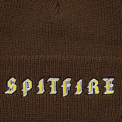 Spitfire Old E Cuff Brown Beanie