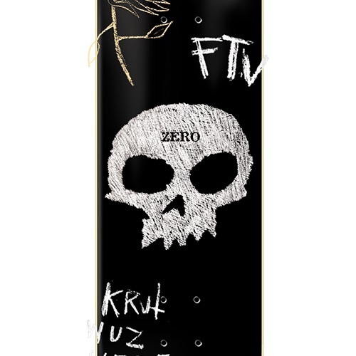 Zero Single Skull Chalkboard 8.25 Skateboard Deck