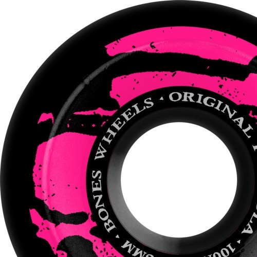Bones OG 100's Mummy Skulls Sidecut Black V5 55mm Skateboard Wheels