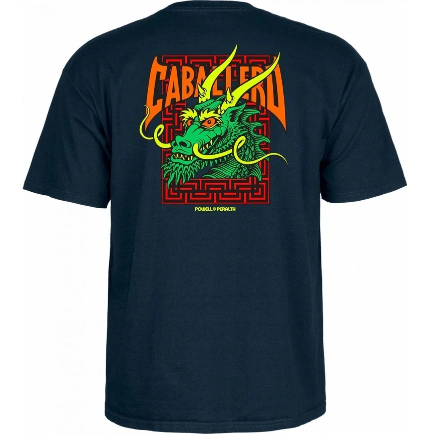 Powell Peralta Caballero Street Dragon Navy T-Shirt