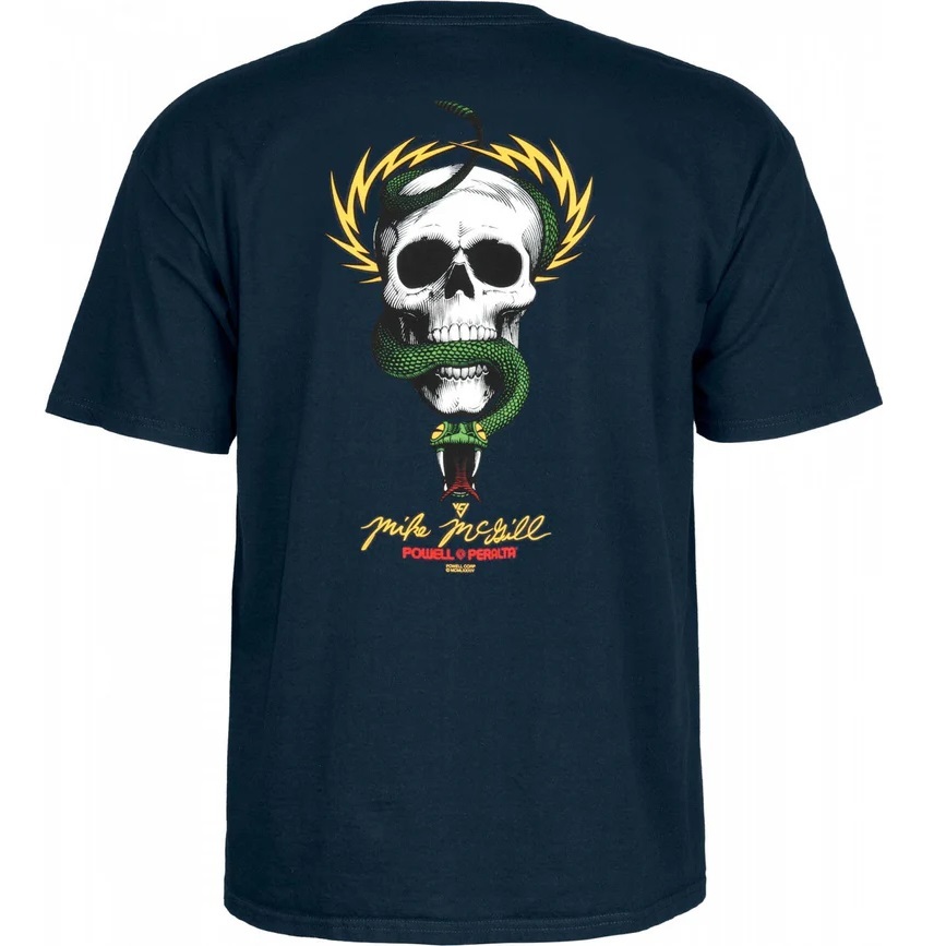 Powell Peralta Mcgill Skull & Snake Navy T-Shirt [Size: L]