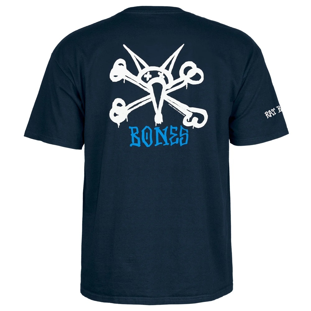 Powell Peralta Rat Bones Navy T-Shirt