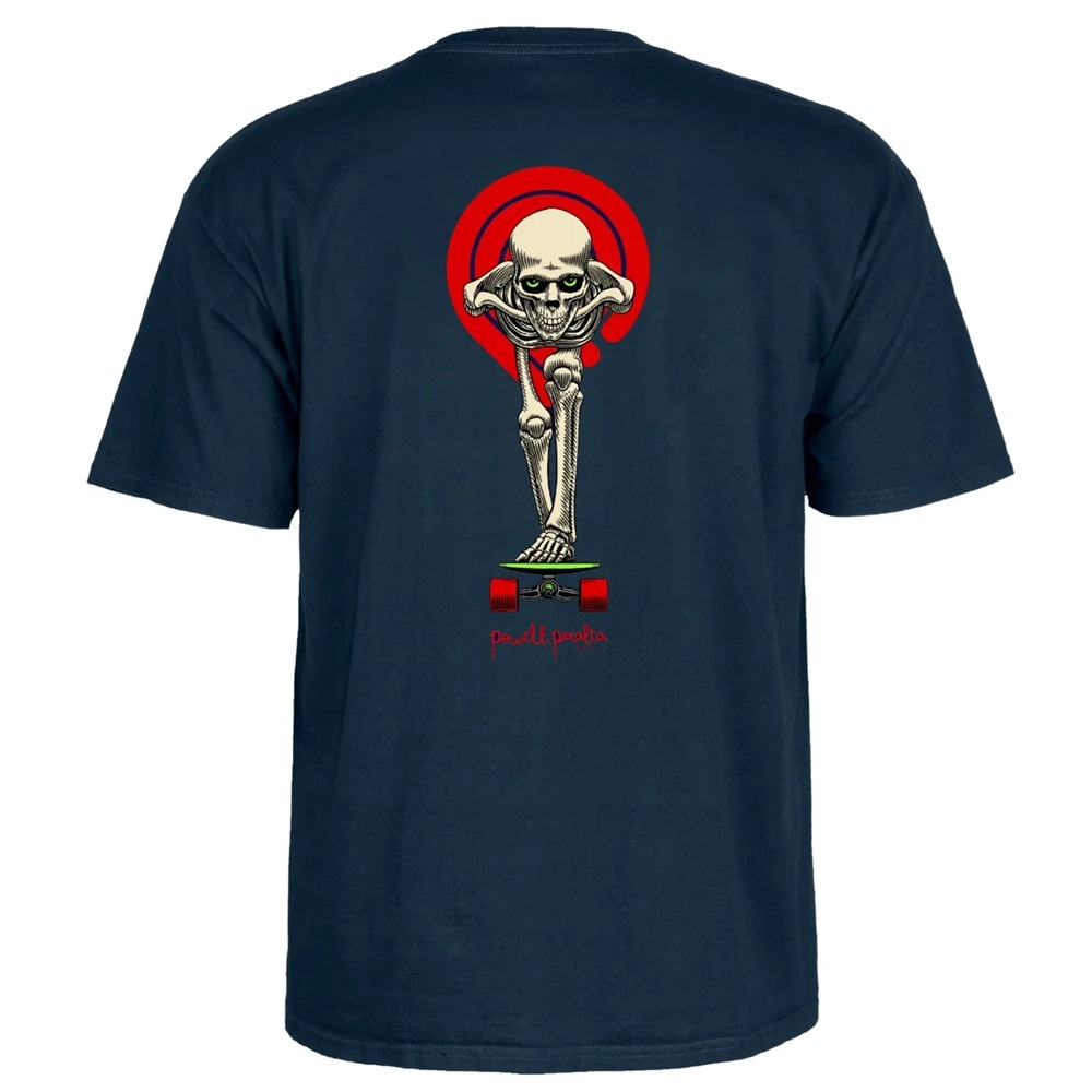 Powell Peralta Tucking Skeleton Navy T-Shirt