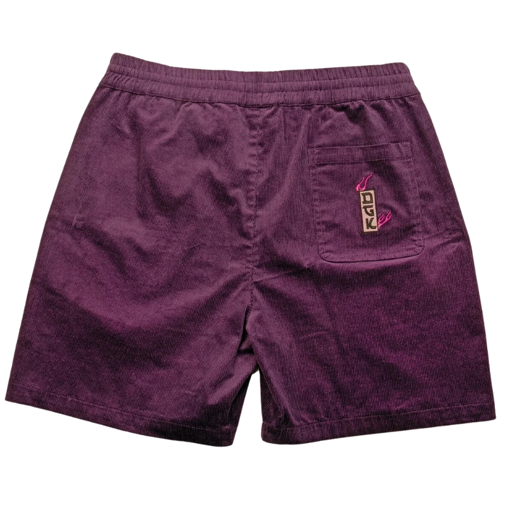 DGK Fire Blossom Corduroy Purple Shorts