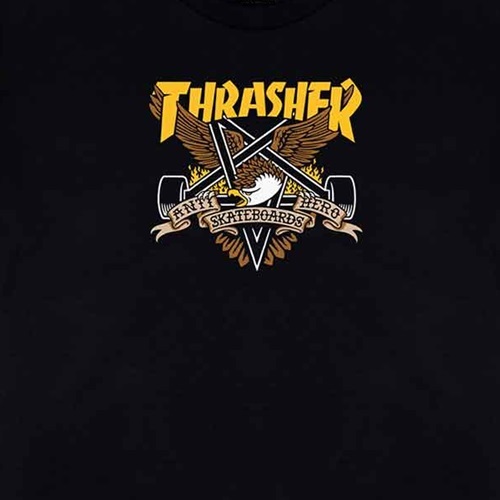 Thrasher X Antihero Eaglegram Black T-Shirt