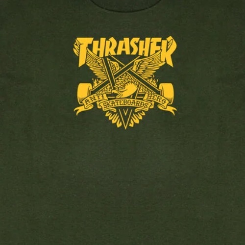 Thrasher X Antihero Eaglegram Forest Green T-Shirt [Size: XL]