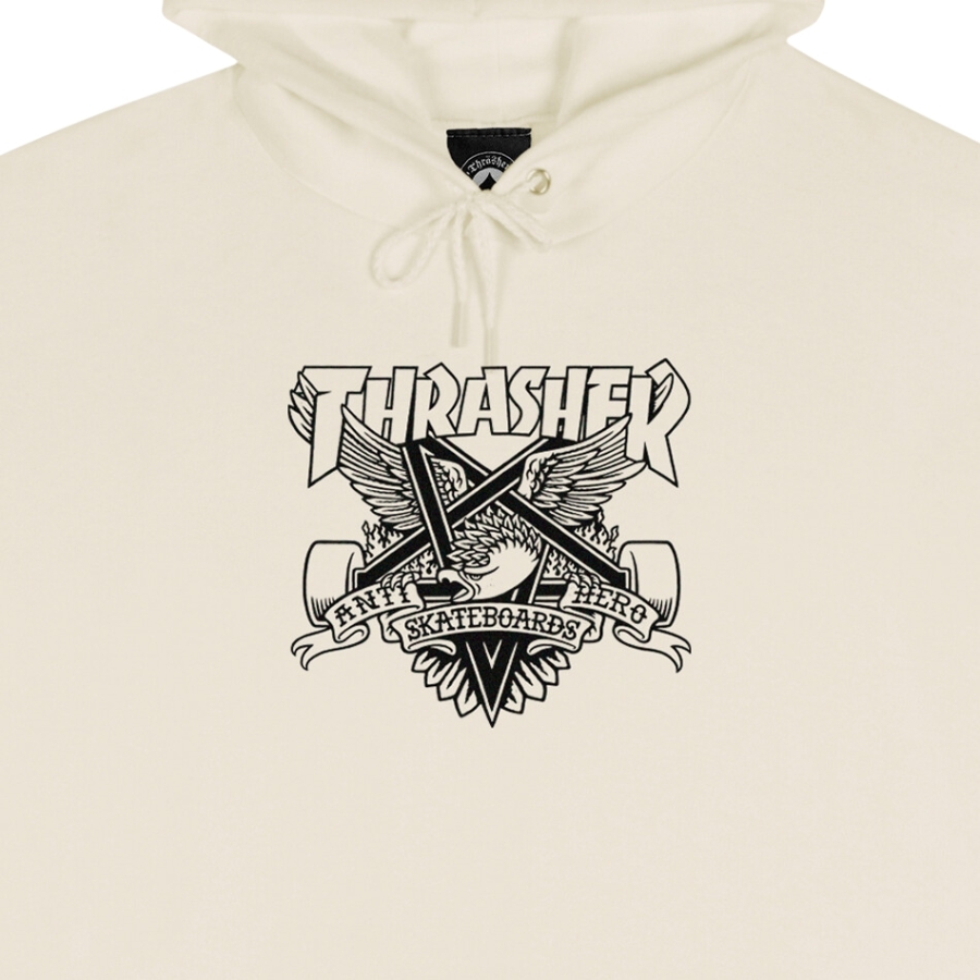 Thrasher X Antihero Eaglegram Sand Hoodie