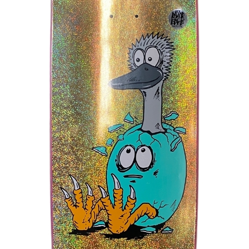 Heroin Emu Egg Gold Foil 10.0 Skateboard Deck