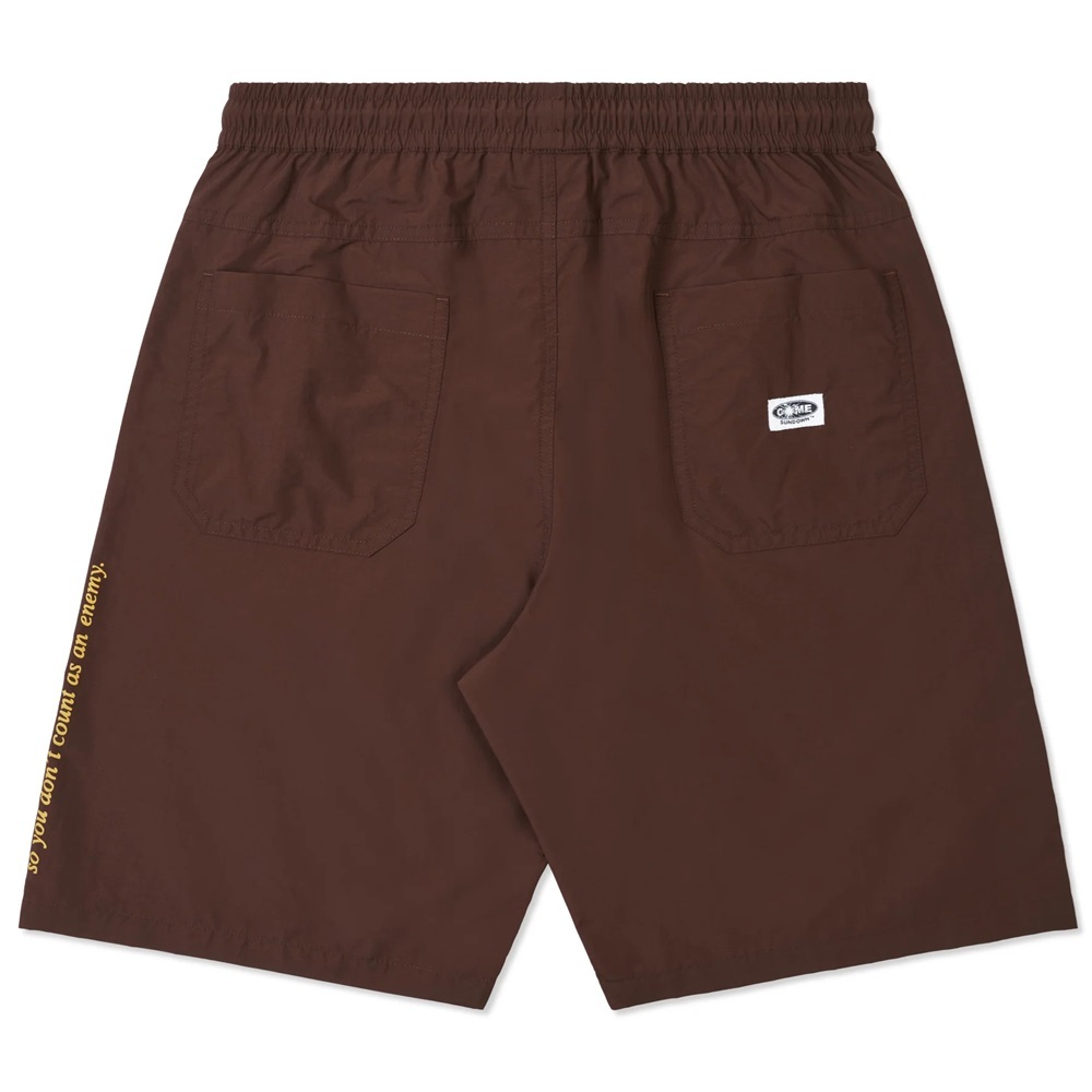 Come Sundown Split Brown Shorts