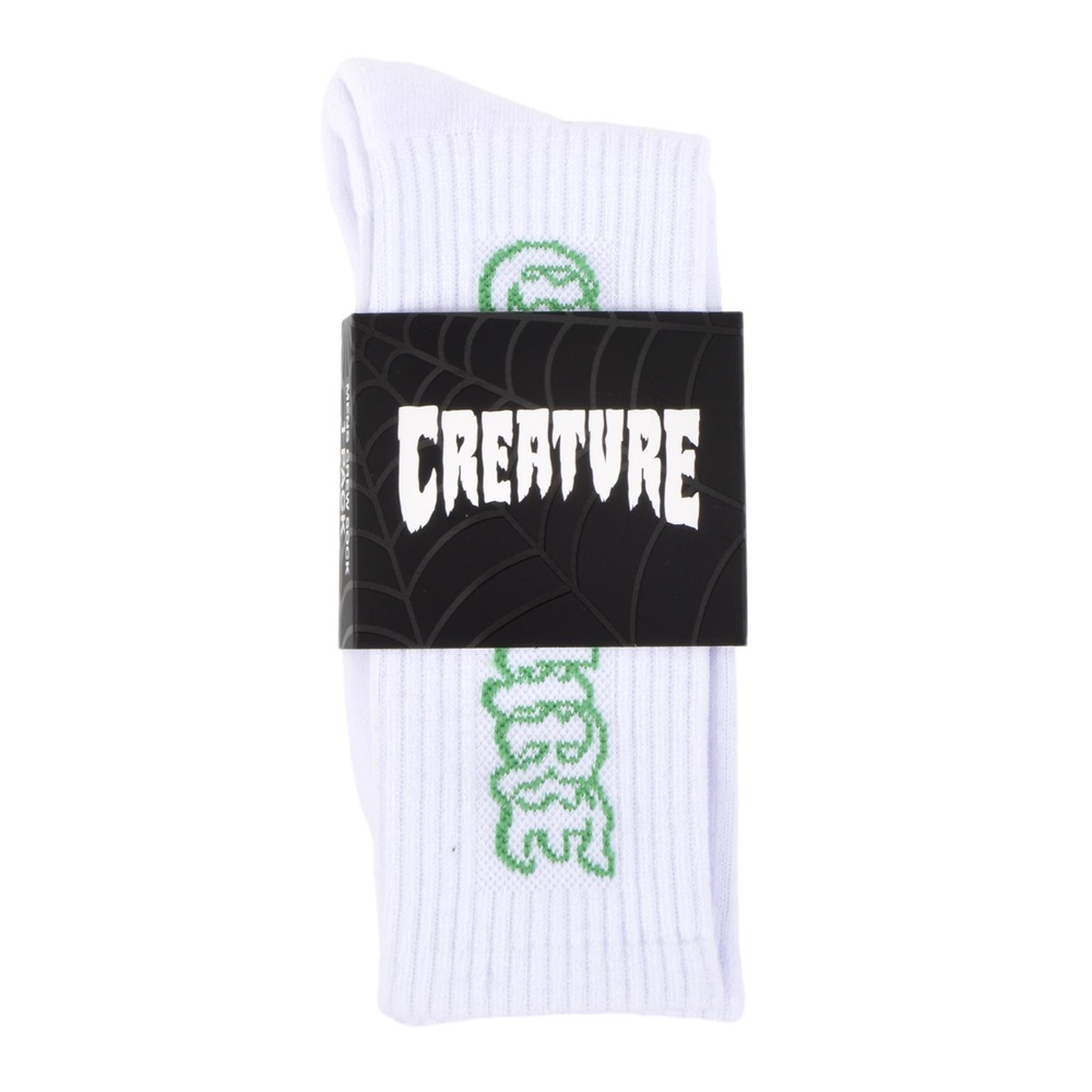 Creature To The Grave White Socks