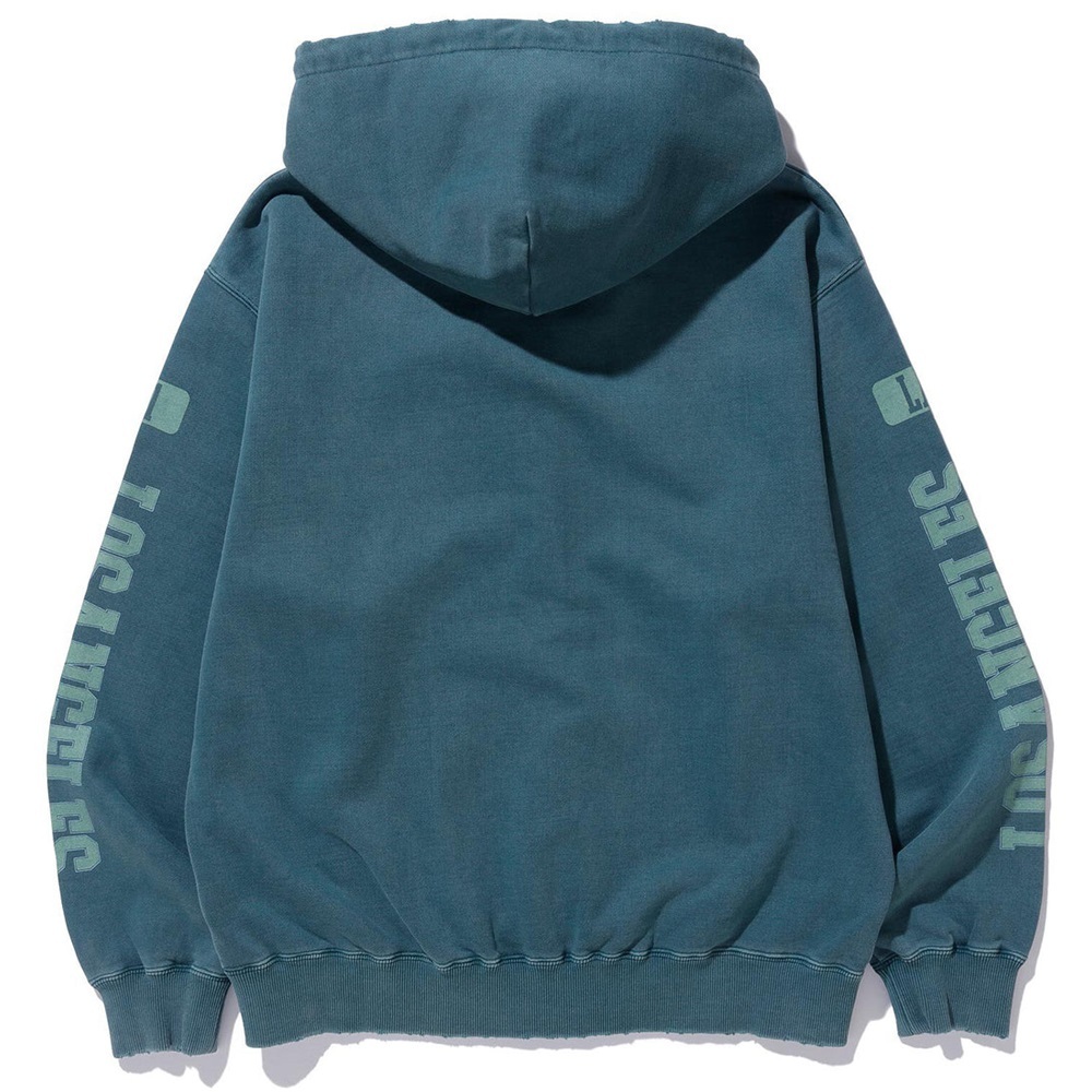 XLarge Pigment College Logo Green Zip Hoodie