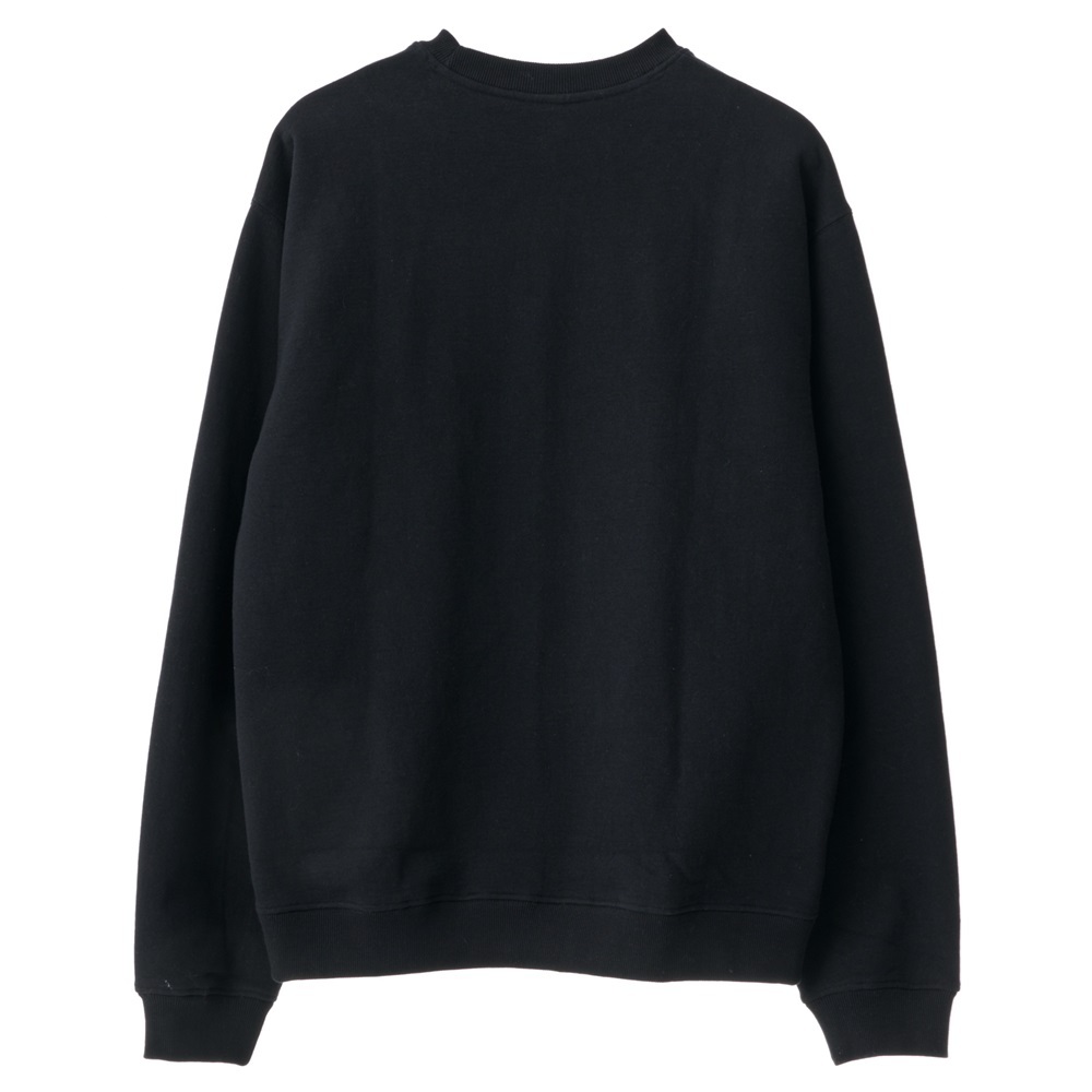 XLarge Colour College Solid Black Crew Jumper