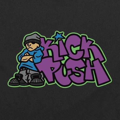 Kick Push Post Up Faded Black T-Shirt