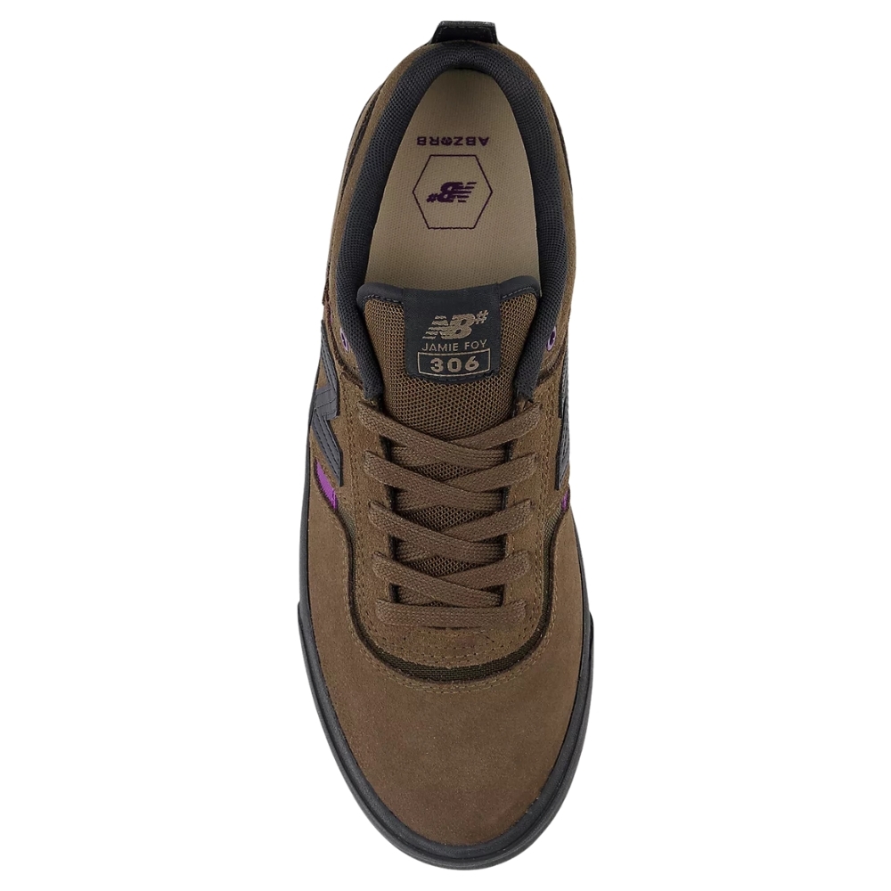 New Balance Jamie Foy NM306ODS Brown Purple Mens Skate Shoes