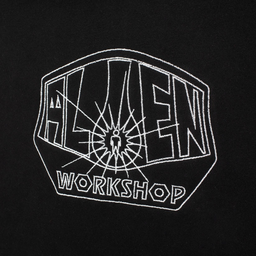 Alien Workshop OG Logo Lines Black Hoodie