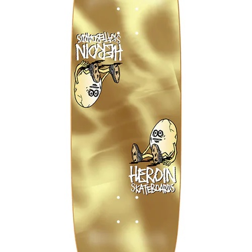 Heroin The Symmetrical Gold Egg 9.25 Skateboard Deck