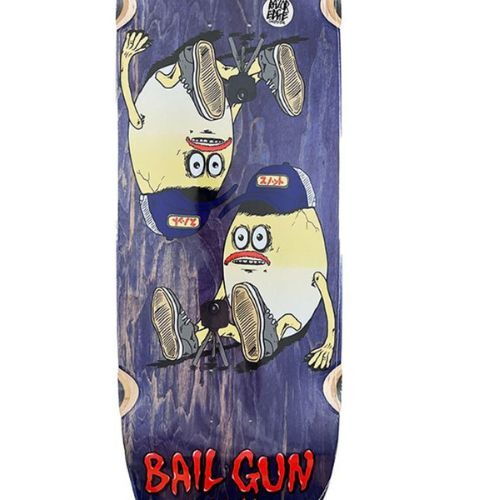 Heroin Bail Gun Gary 4 Purple 9.75 Skateboard Deck