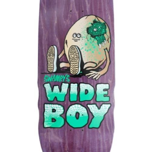 Heroin Swampy's Wide Boy Purple 10.75 Skateboard Deck