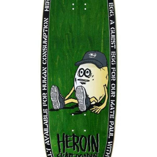 Heroin Paul's Egg Green 10.4 Skateboard Deck