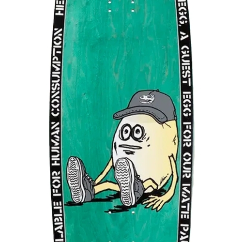 Heroin Paul's Egg Teal 10.4 Skateboard Deck