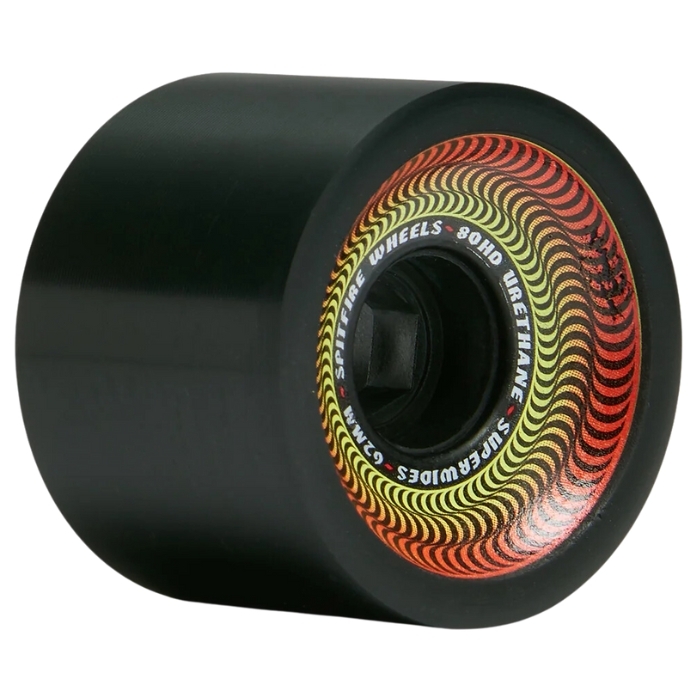 Spitfire Superwides Black 80HD 62mm Skateboard Wheels