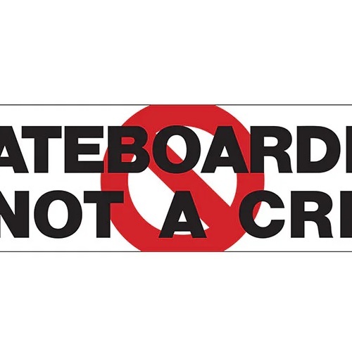 Bullet Skateboarding Is Not A Crime Sticker