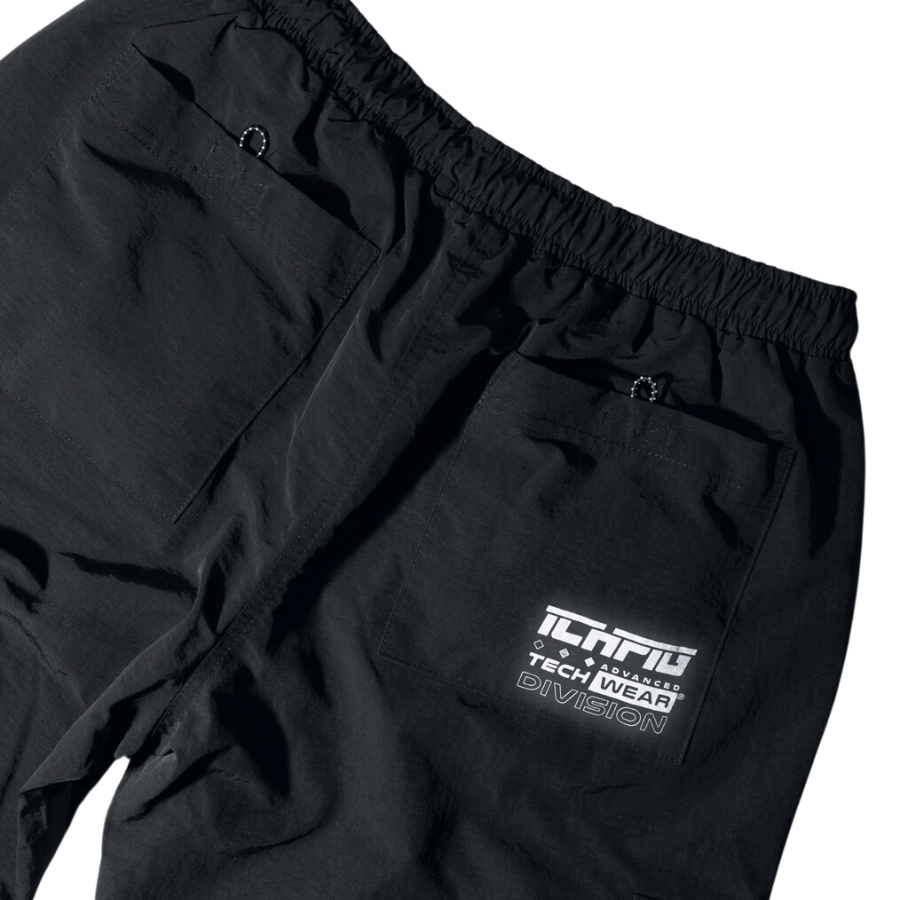 Ichpig Utility Zip Off Echo Black Cargo Pants [Size: S]