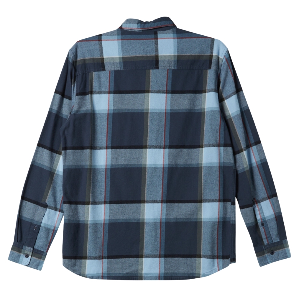 Quiksilver Brooks Midnight Navy Flannel Button Up Shirt
