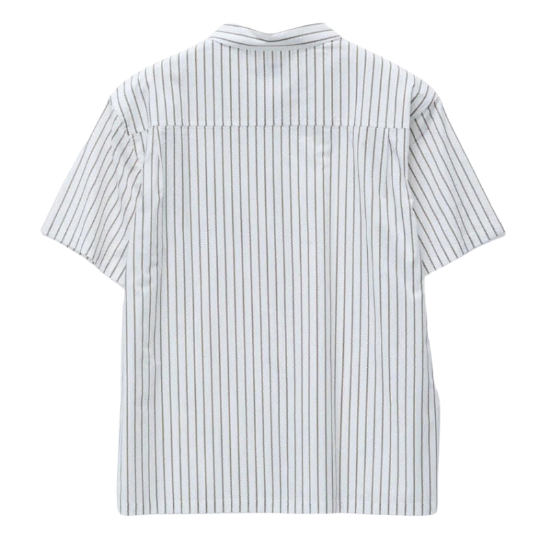 XLarge Square Stripe Coffee Button Up Shirt