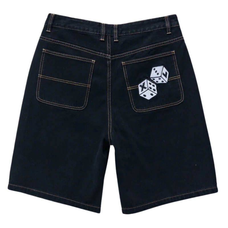 XLarge XL Dice Bull Denim Raw Black Shorts [Size: 28]