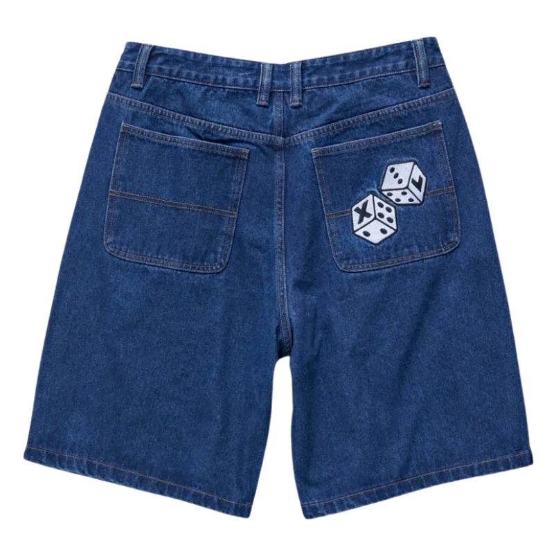 XLarge XL Dice Bull Denim Raw Indigo Shorts [Size: 28]