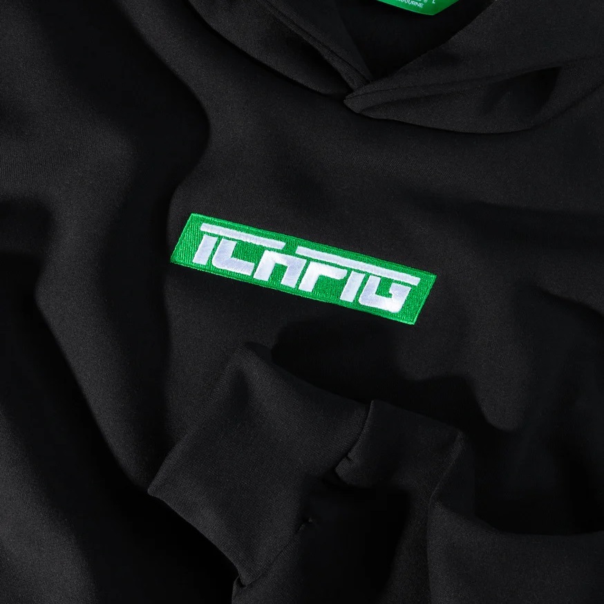 Ichpig Strike Cordless OG Black Hoodie [Size: M]