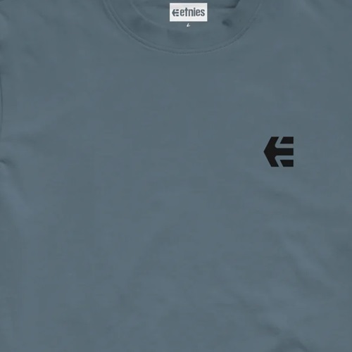 Etnies Team Embroidery Slate T-Shirt [Size: S]