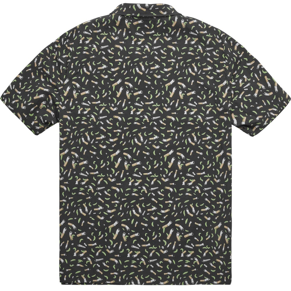 Emerica X Creature Hawaiian Black Button Up Shirt [Size: S]