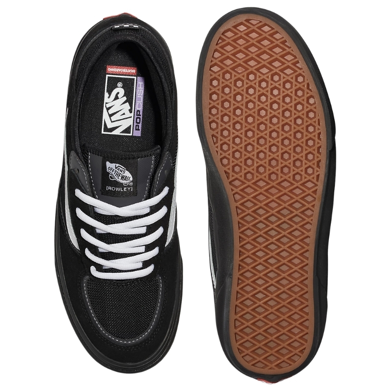 Vans Skate Rowley Black White Black Shoes