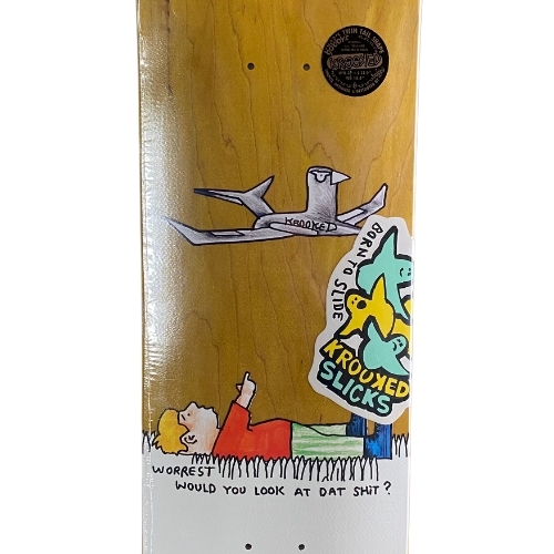 Krooked Would Worrest Slick Twin Tail 8.3 Skateboard Deck