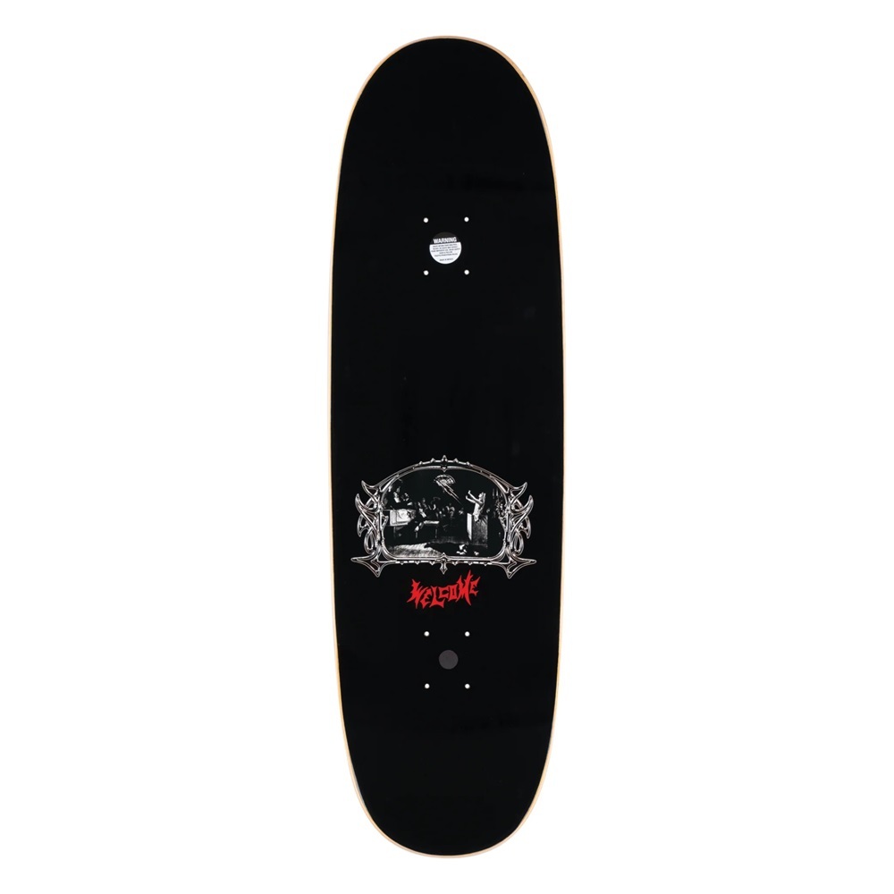 Welcome Trial On Boline 2.0 Black Silver Foil 9.5 Skateboard Deck