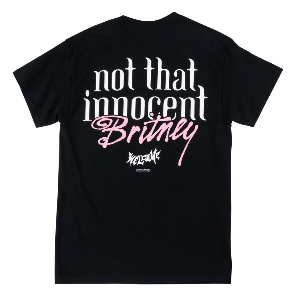 Welcome Skateboards X Britney Spears Daises Black T-Shirt [Size: S]