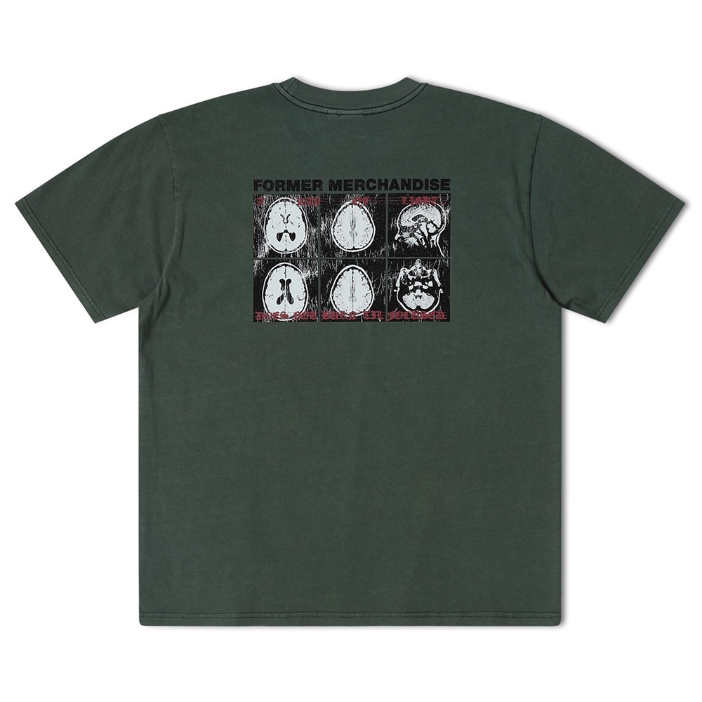 Former Brain Scan Washed Green T-Shirt [Size: M]