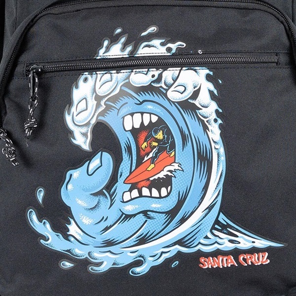 Santa Cruz Screaming Wave Black Backpack