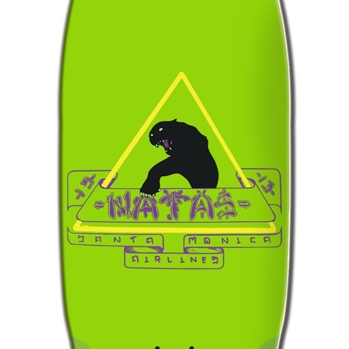 Santa Monica Airlines Natas Green Dip 10 Skateboard Deck