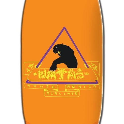 Santa Monica Airlines Natas Orange Dip 10 Skateboard Deck