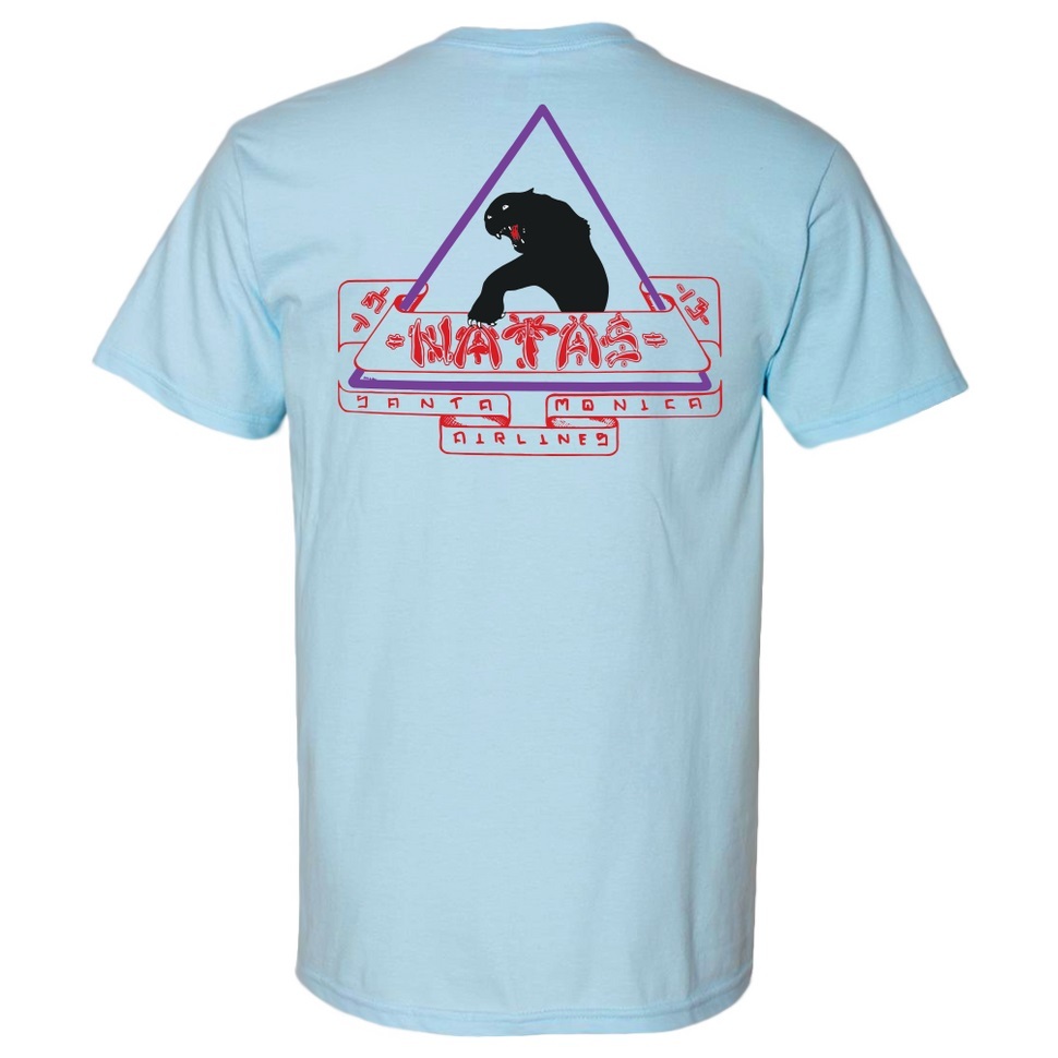 Santa Monica Airlines Natas Light Blue T-Shirt