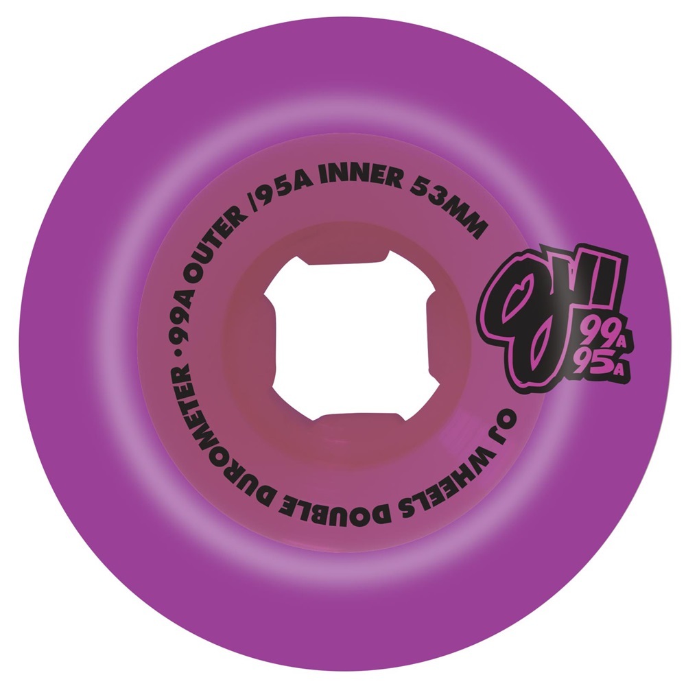 OJ Double Duro Mini Combo Purple 99A/95A 53mm Skateboard Wheels