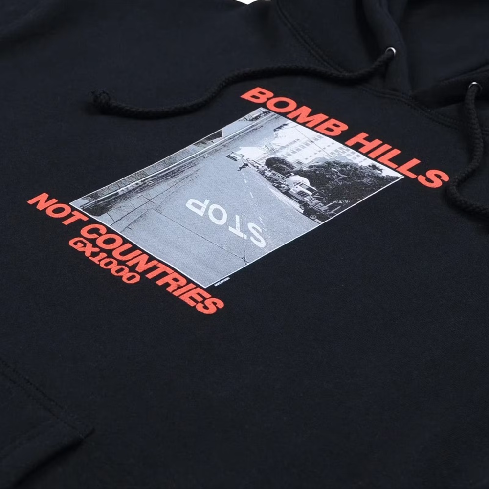 Gx1000 Bomb Hills Black Orange Hoodie [Size: M]