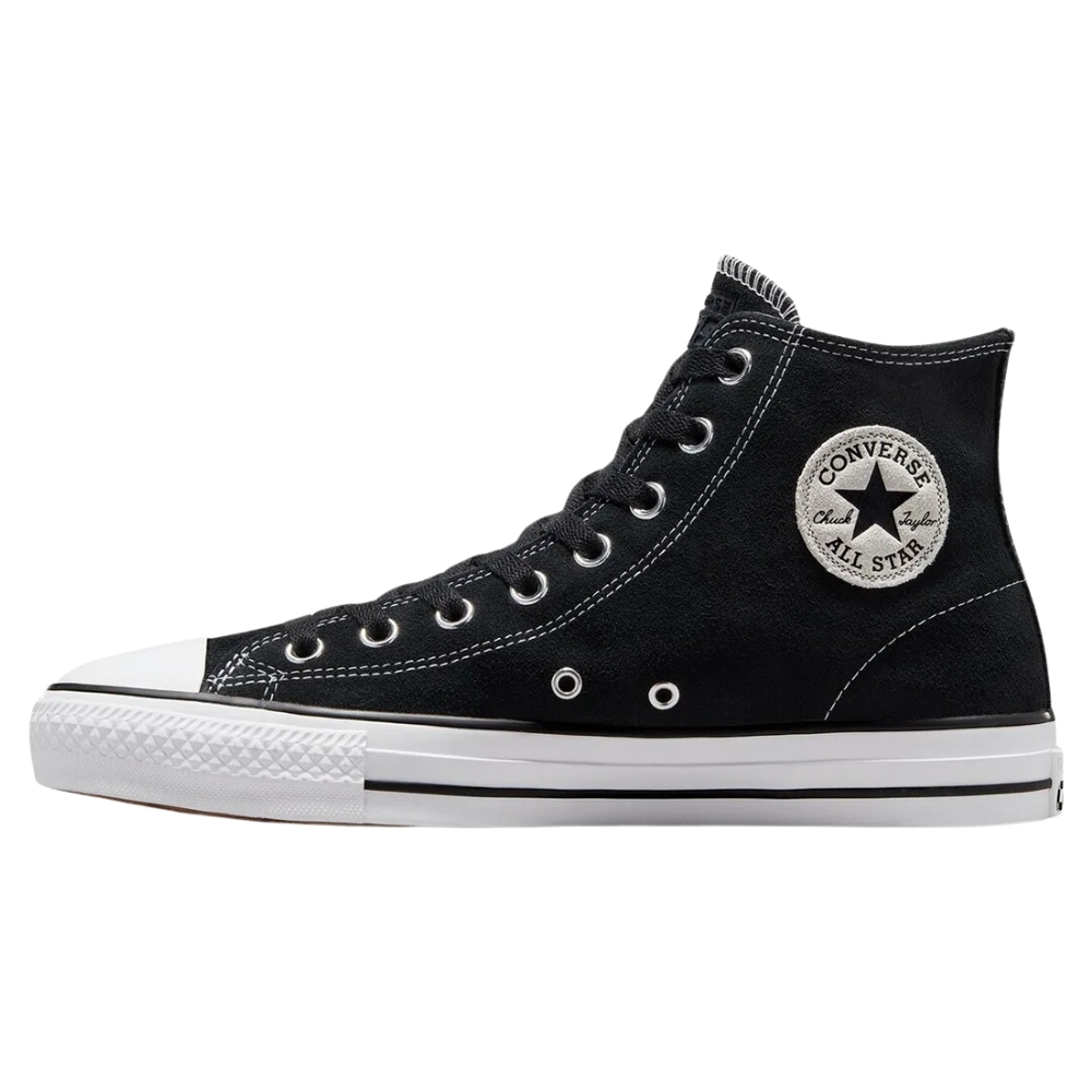 Converse Chuck Taylor All Star Pro High Top Suede Black White Shoes [Size: US 8]