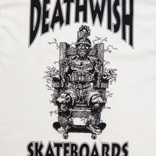 Deathwish Death Chair White T-Shirt [Size: M]